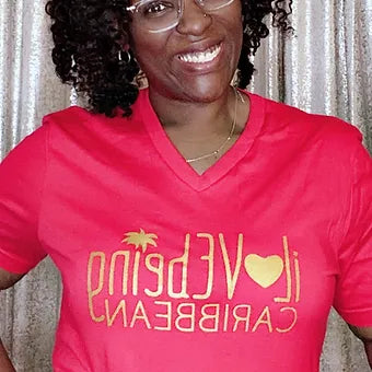 I Love Being Caribbean Signature Tee