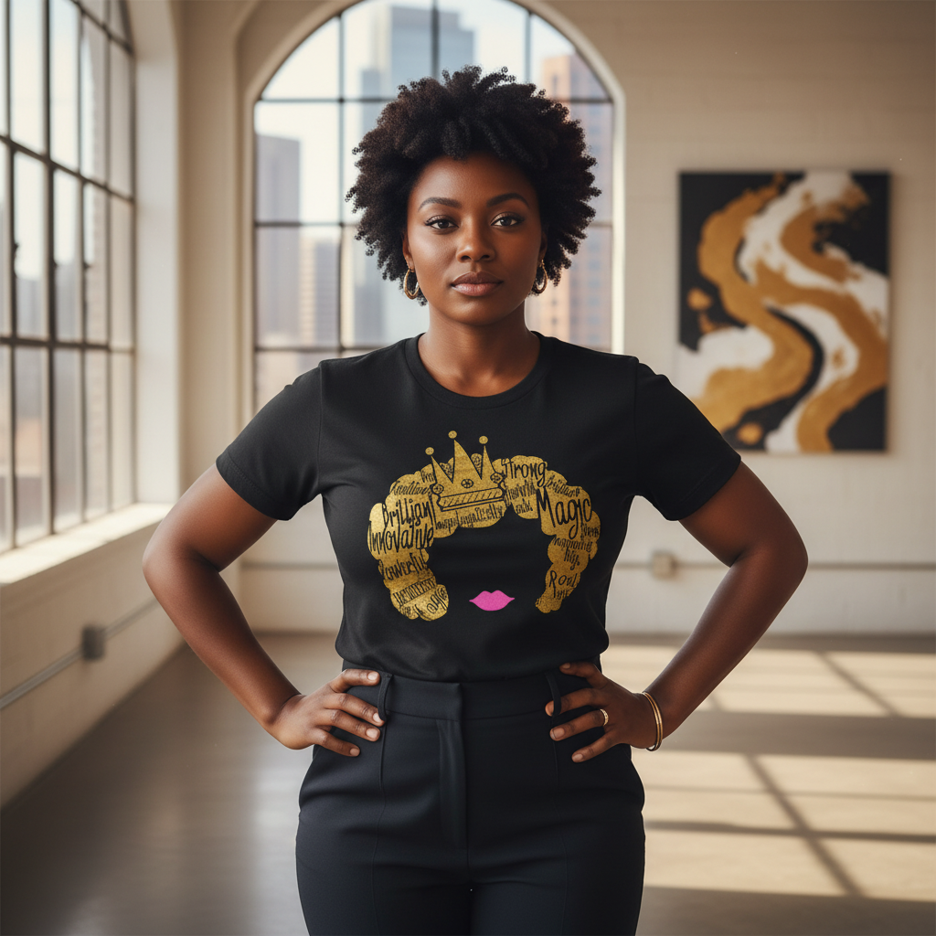 Royal Tee in empowering setting